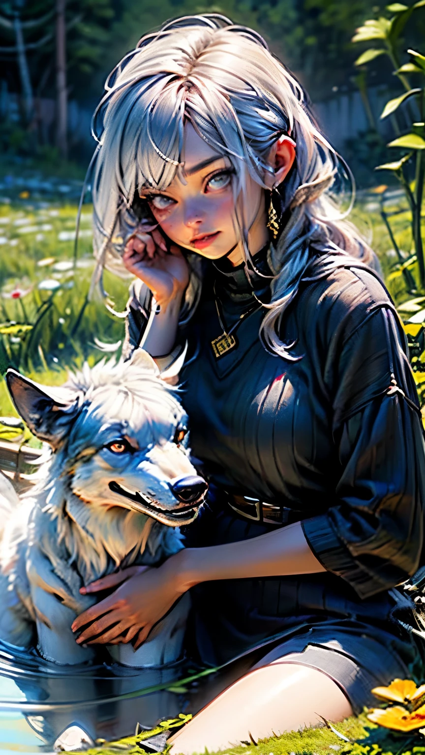 A
with the look
of a wolf,
I
was suicidal once too.
I was lying
in a bloody
bathtub too
And silently tasted
the smoke of marijuana.
Do you see how peacefully
the cows graze
And how radiant
the crystal mountains are.
We will tear out the pillars
and abolish the borders.
Oh, the little
girl
with
the wolf's gaze. hyperrealism,