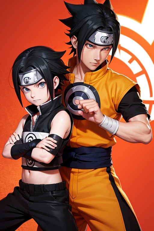 1 naruto uzumaki man hair orange and red rasengan figthing con sasuke uchiha