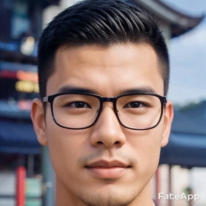 Handsome Asian young man