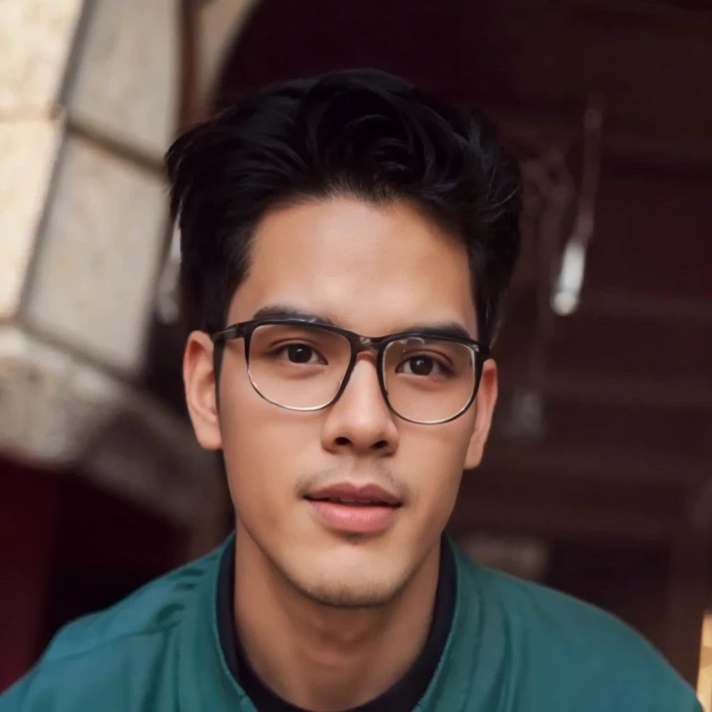 Handsome Asian young man