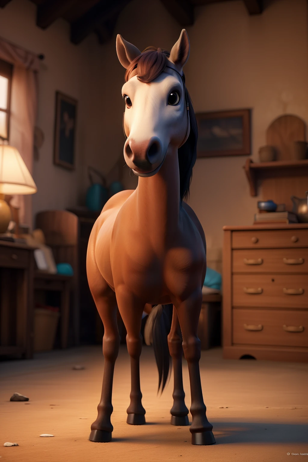 A horse having sex with a human