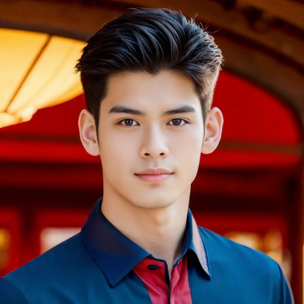 Handsome Asian young man