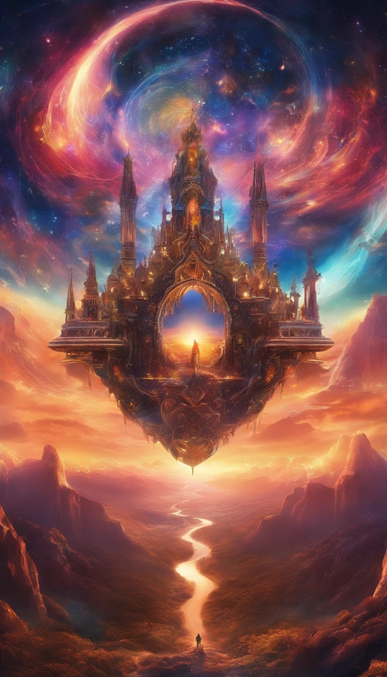 The chosen one descends to earth，Showing the educational scene of the future, Virtual classrooms available, Wisdom Leader, Possibility of interstellar learning. 8k、Aurora