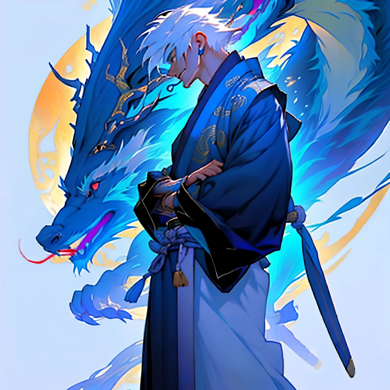 The Warrior Summoner of Legend of Kuan-Shi channels the essence of ancient Chinese folklore, a figure steeped in the rich tapestry of myth and legend. Adorned in traditional armor and wielding a blade passed down through generations, this warrior evokes the spirit of heroes long gone. With each step, echoes of battles fought and victories won resound, a testament to the indomitable will of those who came before.