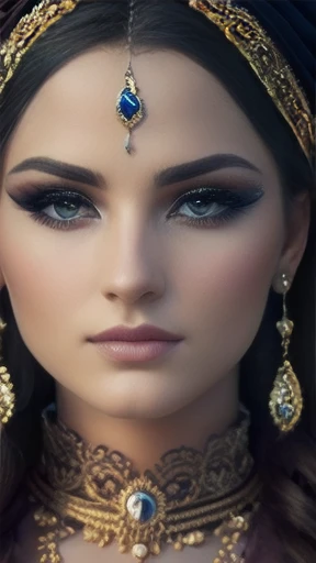 a group of beautiful litvak women, extremely detailed eyes and face, beautiful detailed lips, longeyelashes, ornate traditional clothing, intricate patterns, warm lighting, high contrast, cinematic composition, (best quality,4k,8k,highres,masterpiece:1.2),ultra-detailed,(realistic,photorealistic,photo-realistic:1.37),dramatic lighting,dramatic shadows,chiaroscuro,moody,elegant,refined,sophisticated
