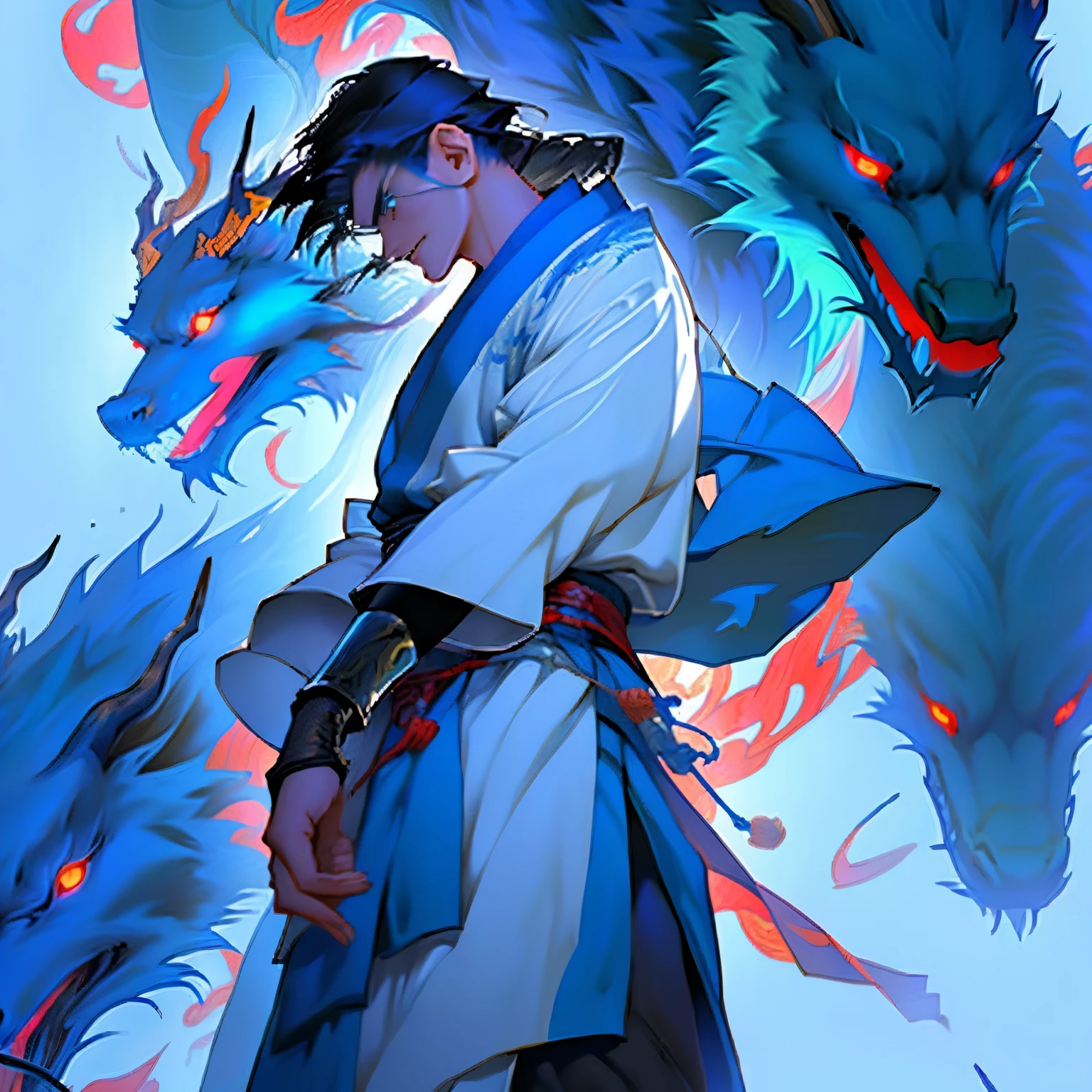 The Warrior Summoner of Legend of Kuan-Shi channels the essence of ancient Chinese mythology, embodying the virtues of courage and wisdom revered in folklore. Clad in armor crafted from sacred earth and wielding a blade steeped in legend, this warrior stands as a guardian of tradition and honor. With each step, echoes of the past resound, recalling the heroic tales woven into the tapestry of time.


