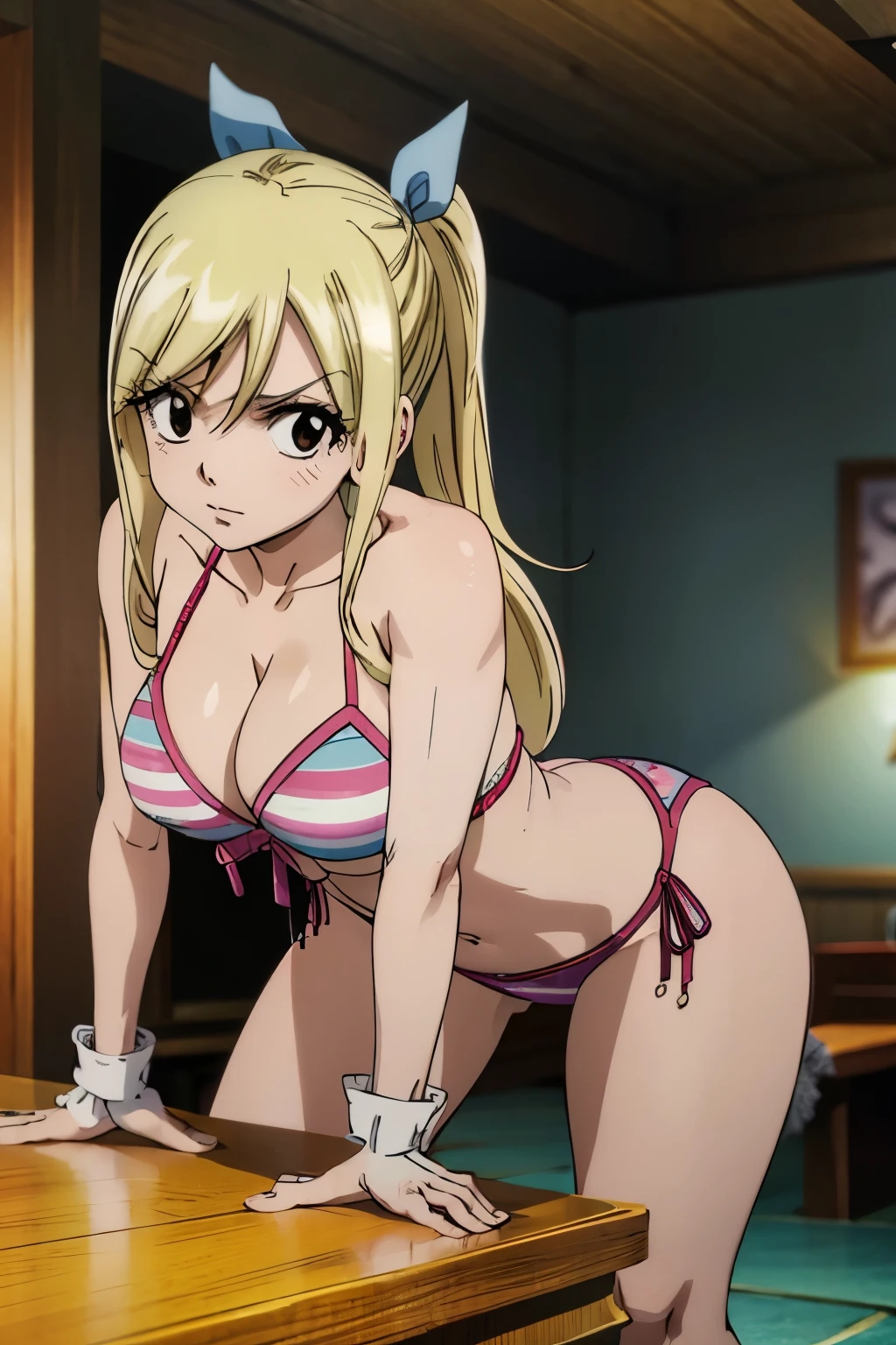 (better quality), Lucy Heartfilia, bikini, sexy pose