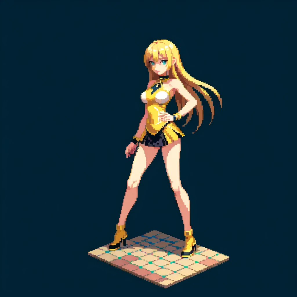(masterpiece, top quality, best quality), pixel,pixel art,girl,70 club vibe,background,fullbody