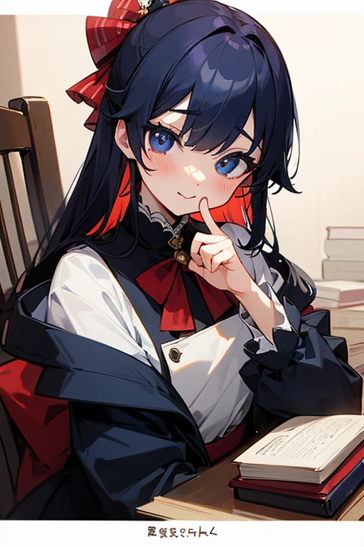 MS. cute、Taisho、Checkerboard Pattern、Beautiful Eyes、Embarrassing、Navy Blue and Red、Refers to 4 books、One thumb、