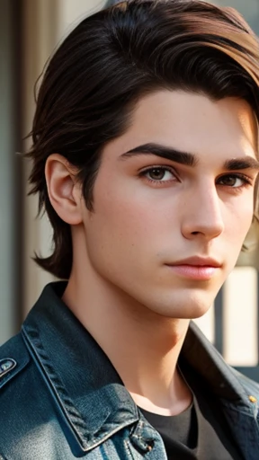 young heartthrob Litvaks focus on character's face