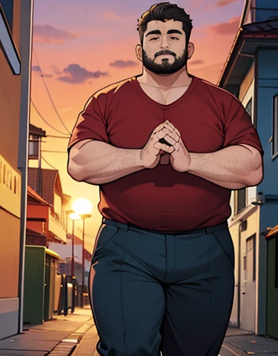 1 plump man with extremely thick thighs , Careca, obeso, homem de meia idade, camisa branca aberta mostrando a barriga e peitoral (((usando apenas sunga vermelha))), parado , looking at the sky, dia na praia  , dim street lamp, talking to the viewer gesturing with his hands, dialogando, discutindo. He&#39;s calling the viewer, he is delivering something, he is gesturing for you to come closer to him. Gargalhando, zangado, triste, muito feliz, deprimido. ((Various colored hair strands, fios do cabelo branco ou vermelho ou verde ou cinza ou azul ou laranja ou amarelo)) he is holding a glass of drinks, he is holding a glass of drink, he is holding a bottle of drink, he is holding a mug of chop.