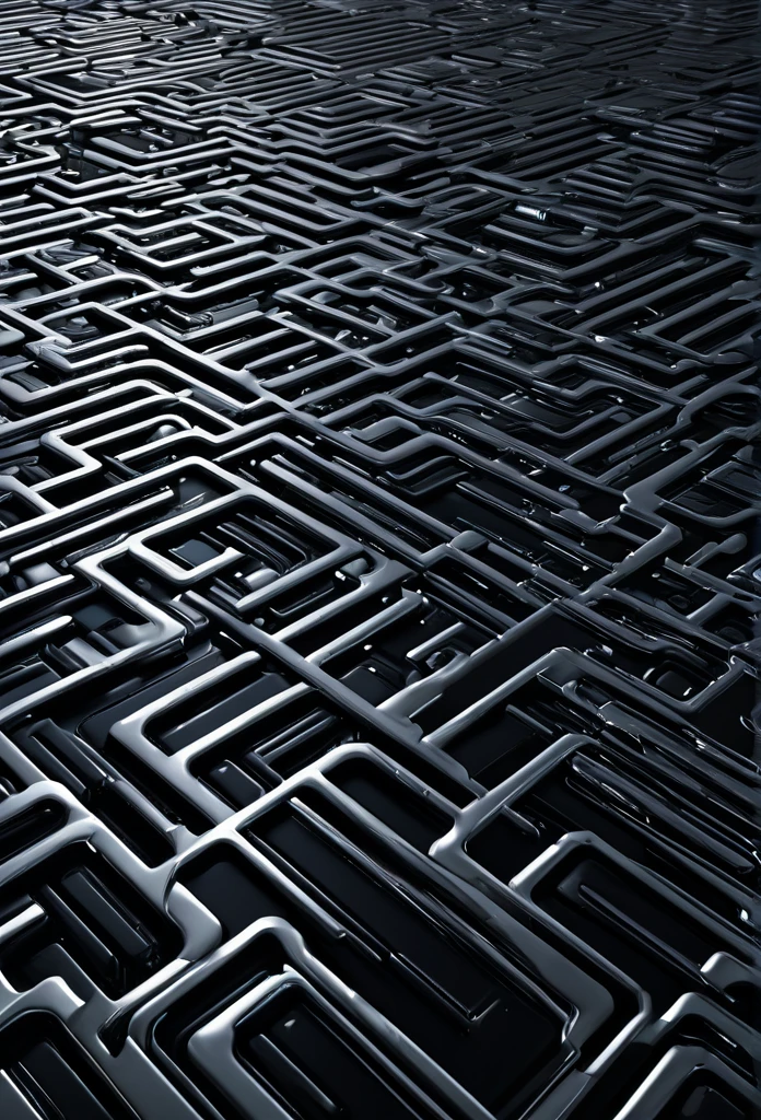 a futuristic city, liquid metal, metallic silver, simple black background, metallic silver background, reflection, 8k, wallpaper, extremely detailed CG unit, masterpiece, high resolution, top-quality, top-quality real texture skin, hyper realistic, increase the resolution, RAW photos, best quality, highly detailed, the wallpaper, dynamic angle, TruckersRule style