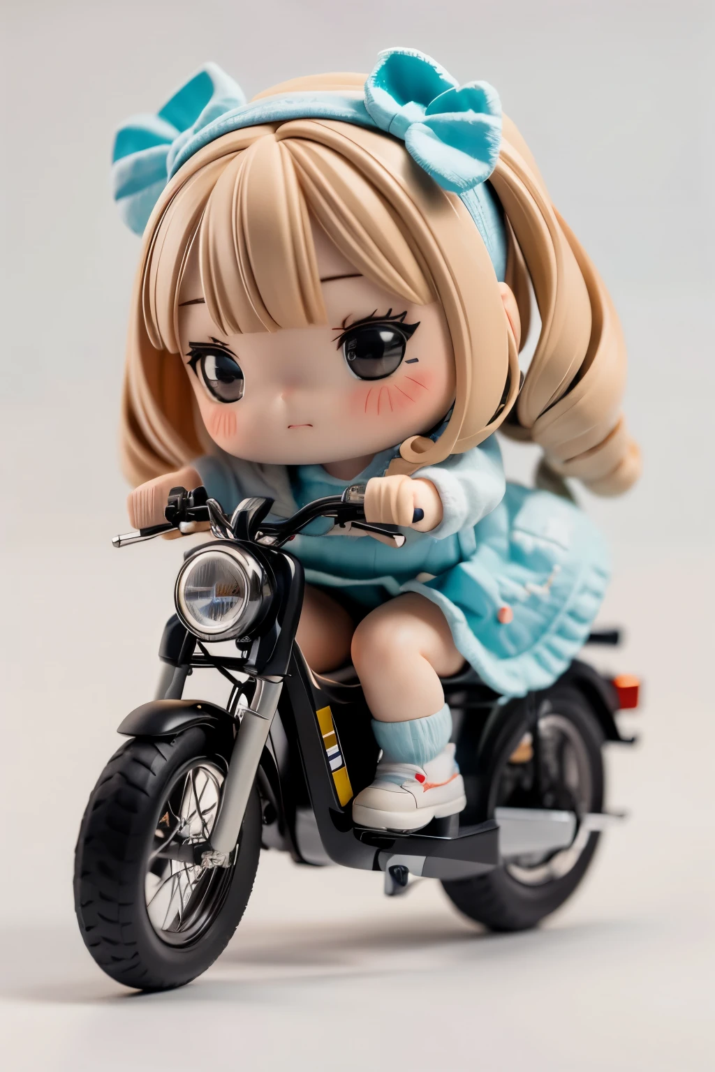 Photorealistic、Chibi Girl Doll(A presentation on the appeal of electric-assisted bicycles)