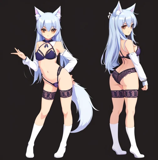a sketch of a woman standing in lingerie, looking back and her head to the side, lewd face, a girl with a cat ears and a bow, female furry mini cute style, a drawing of a debauchery priest many cultist of aphrodite, pudica pose gesture, small cute outline, cell shaded adult animation, sketchy artstyle, holo is a wolf girl, fursona furry art commission, oc commission, lineart, fursona commission, cute!! chibi!!! catgirl, anime catgirl, fox from league of legends chibi, commission for high res, cute anime catgirl, clean anime outlines, full body zenkai! asuka suit, gesture drawn, holding a pudica pose, body pose!, full body drawing, realistic body proportions, full character body, full body concept, full body; front view, female full body, realistic proportions!!, entire body