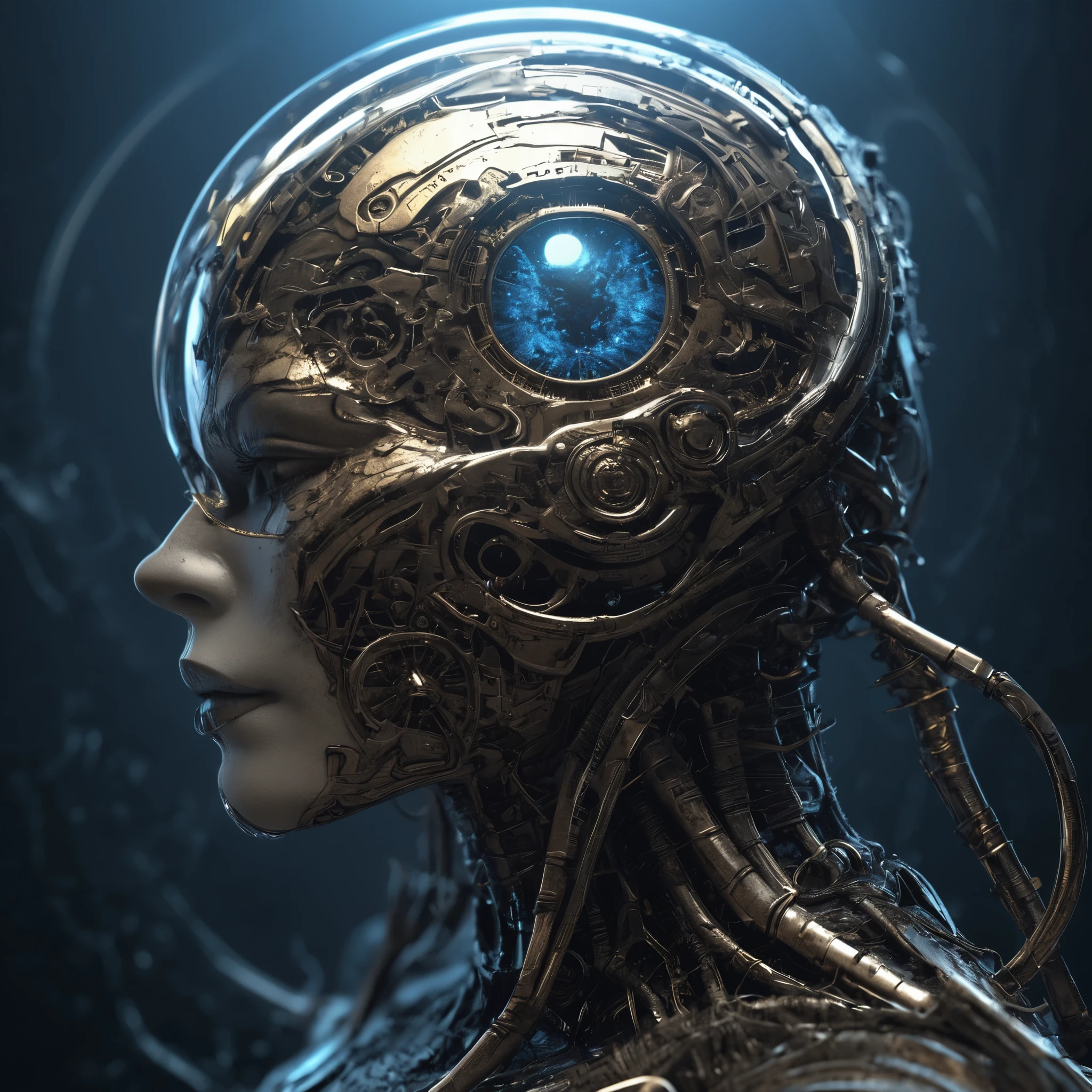 Luxurious island on the tip of a knife, magnifying glass, golden tones, blue sky, reflective surfaces, lightning, against the backdrop of space, Karl Lagerfeld style, charming, victorious, Intricate, Beautiful, great style by Yossi Kotler, Karl Lagerfeld, Golden ratio, CGSociety Trends, Intricate, epic, artstation trend, by artgerm, K.R. Giger & Beksinski, high detail, Vivid cinematic character designs, Ultra high quality model, macro photography Мики Асаи, close-up, excessive detail, Artstation Trends, Clear Focus, studio photography, complex parts, high detail, Greg Rutkowski, Mika Asai, macro photography, close-up, excessive detail, Artstation Trends, sharp focus, studio photography, complex parts, high detail, Greg Rutkowski