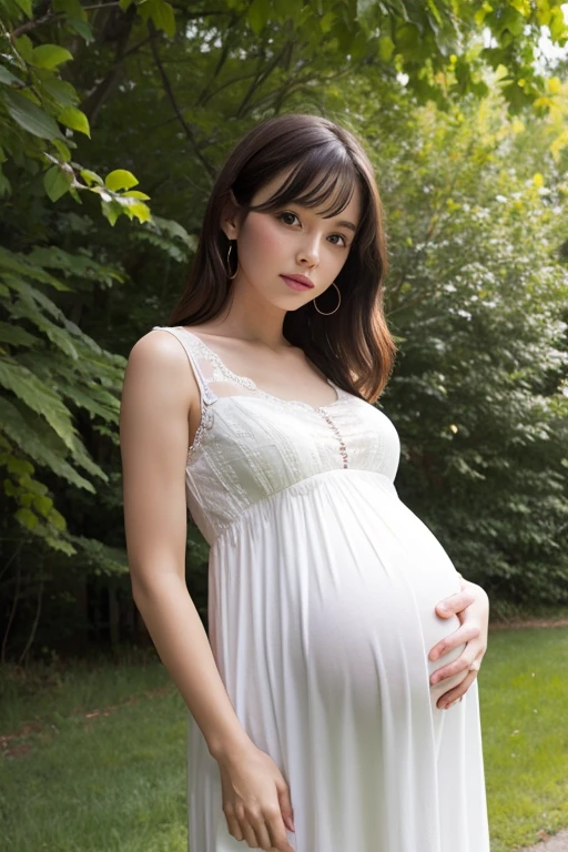 Pregnant women、Caucasian、dress