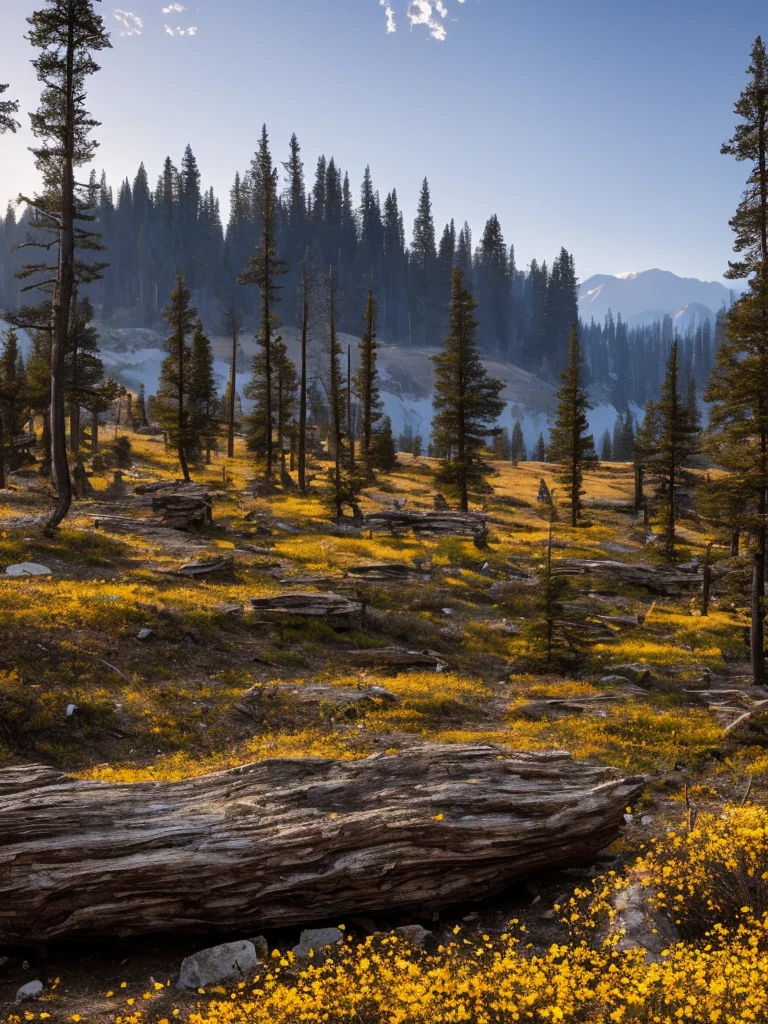 A forest of petrified wood in a natural environment, where ancient trees stand frozen in time, their bark replaced by shimmering stone reflecting the hues of the setting sun. The wood appears almost lifelike, with intricate patterns and textures visible on each petrified trunk, telling tales of a time long past. The surroundings are lush and vibrant, with colorful wildflowers blooming at the base of these stone giants, creating a stark contrast against the solid gray bark. The scene exudes a sense of eerie tranquility, as if the forest is holding its breath, waiting for whispers from a forgotten age to break the silence.BREAK--**futuristc city\(diamond,metallic,silver\)**, BREAK ,backgrownd\((simple black:1.5)(metallic,silver),reflection\),quality\(8k,wallpaper of extremely detailed CG unit, masterpiece,hight resolution,top-quality,top-quality real texture skin,hyper realisitic,increase the resolution,RAW photos,best qualtiy,highly detailed,the wallpaper\),,dynamic ultrarealistic angle, *(TruckersRule style)*