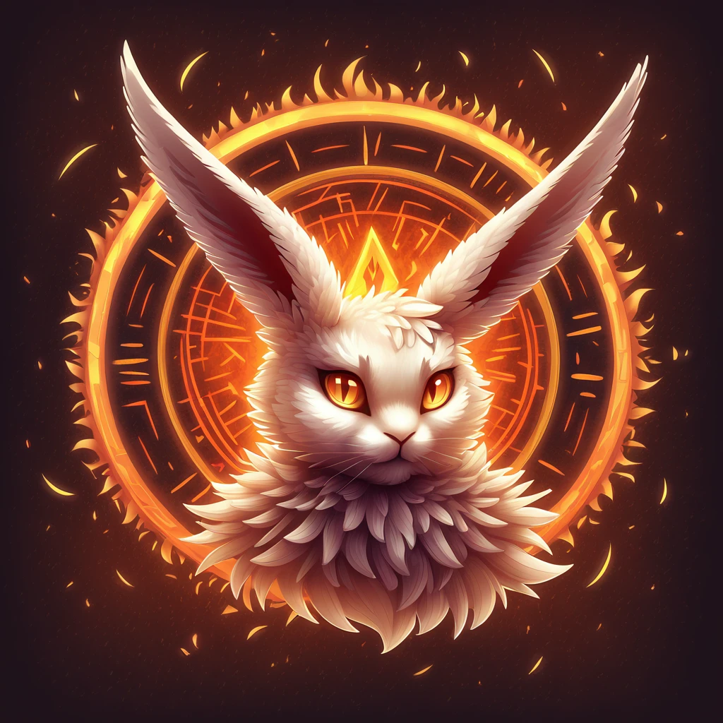 Prophecy of Doom in rabbit  feathered art style