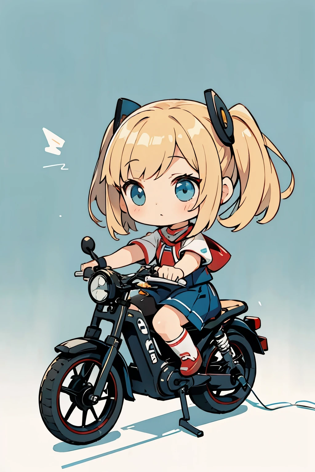 Photorealistic、Chibi Girl Doll（A presentation on the appeal of electric-assisted bicycles）