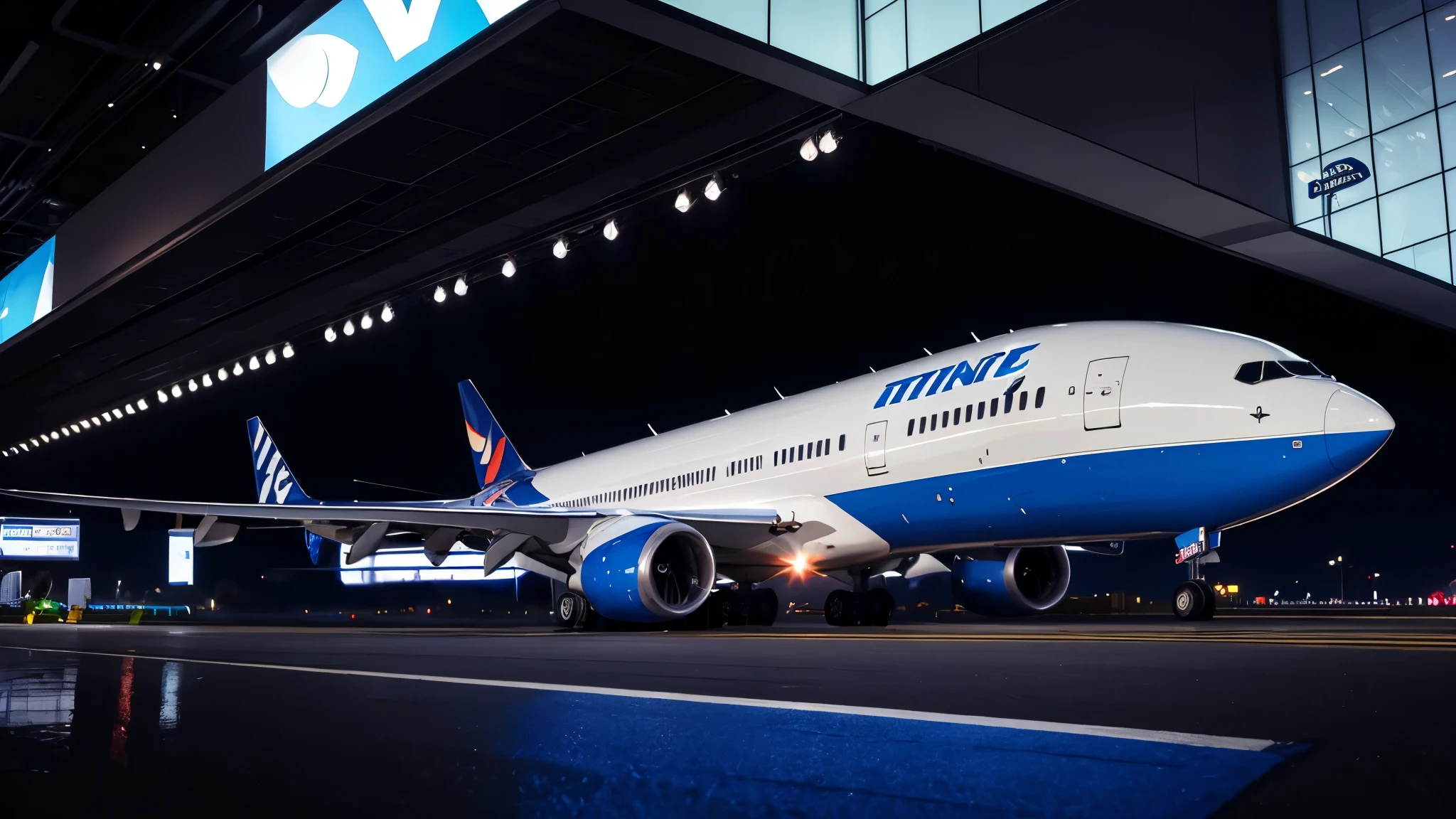 plane、Boeing 777、(((highest quality, masterpiece))), (((Very detailed)))