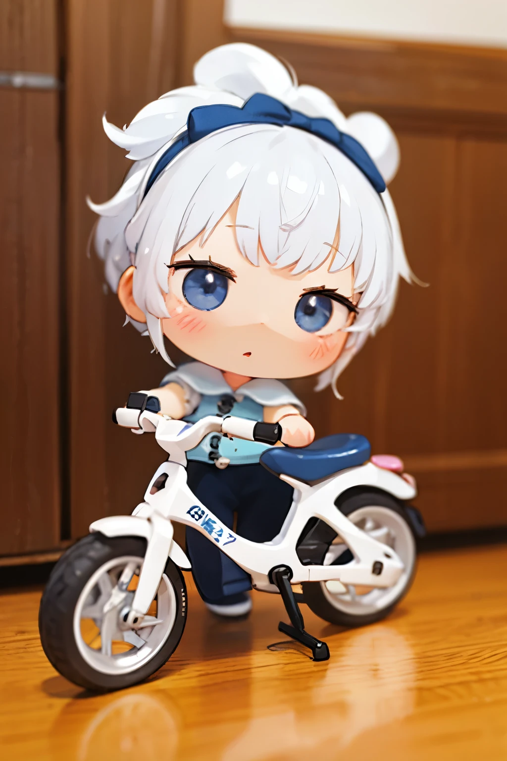 Photorealistic、Chibi Girl Doll（A presentation on the appeal of electric-assisted bicycles）