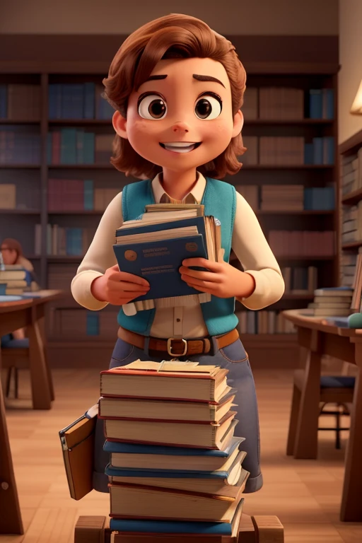 ((mejor calidad)) ((obra maestra)) ((archivos en una biblioteca en el aire))