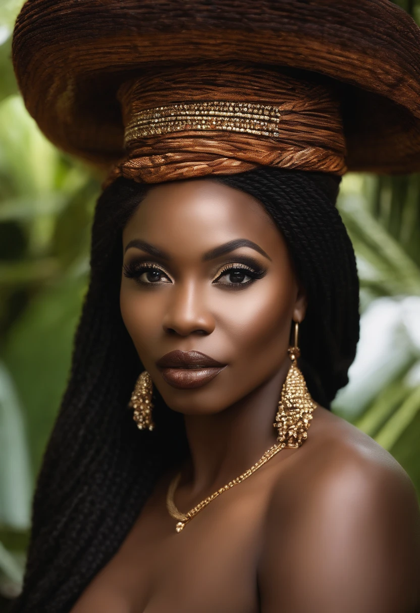 ;une femme africaine métisse portant une robe noire et un voile, inspired par Chinwe Chukwuogo-Roy, par Chinwe Chukwuogo-Roy, ebony, magnifique femme, Femme splendide, femme noire, gorgeous belle femme, female goddess of the'amour à la peau foncée, photo glamour, Mami Wata, pretty female face!!!, belle femme