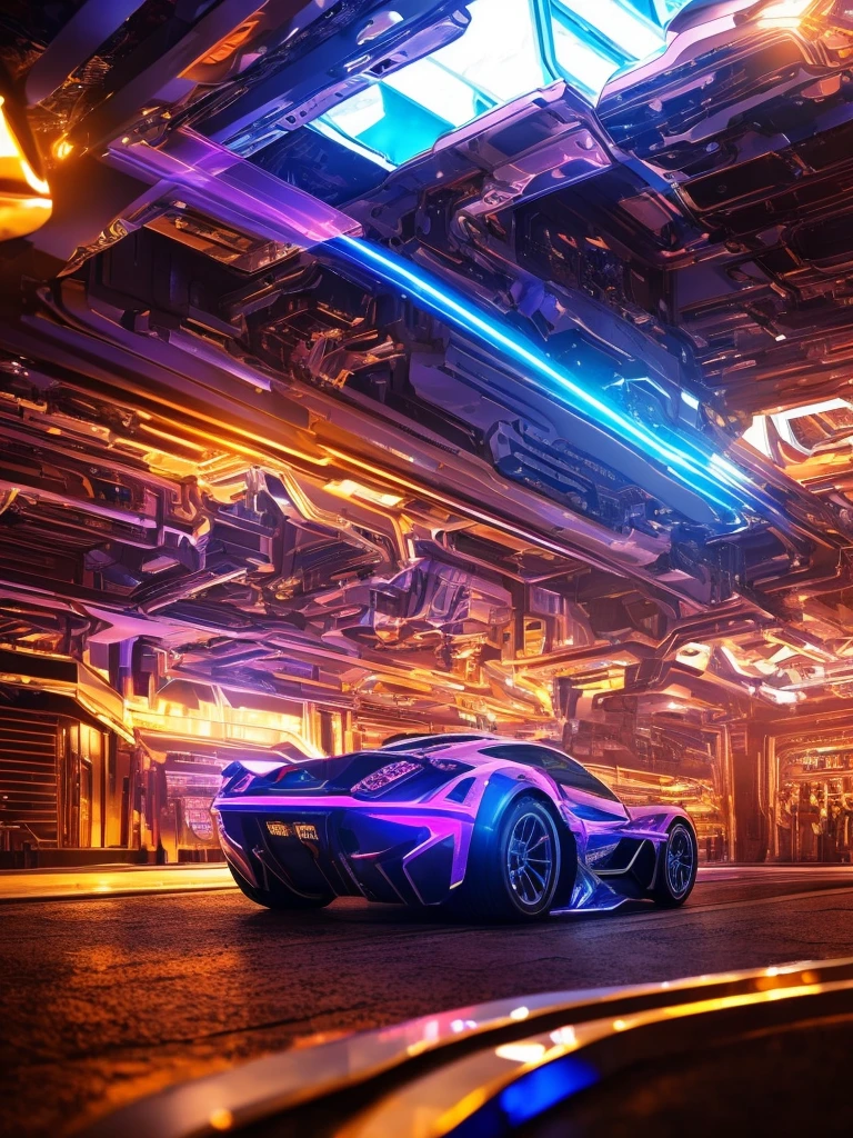 INGLAZING: Flames Blue Orange - A futuristic city with lightning and ruby diamond crystal effect, BREAK , BERSERK - metallic
silver purple magenta elements, a simple black background with liquid metallic silver lavender reflections, INGLAZE: (best quality,4k,8k,highres,masterpiece:1.2),ultra-detailed,(realistic,photorealistic,photo-realistic:1.37),hyper realistic,dynamic ultrarealistic angle,TruckersRule style,extremely detailed CG unit,top-quality real texture skin,intricate architecture,ornate details,shimmering lights,seamless integration,cinematic composition,dramatic lighting,stunning clarity,intricate machinery,futuristic technology,metallic reflections,sharp focus,vivid colors