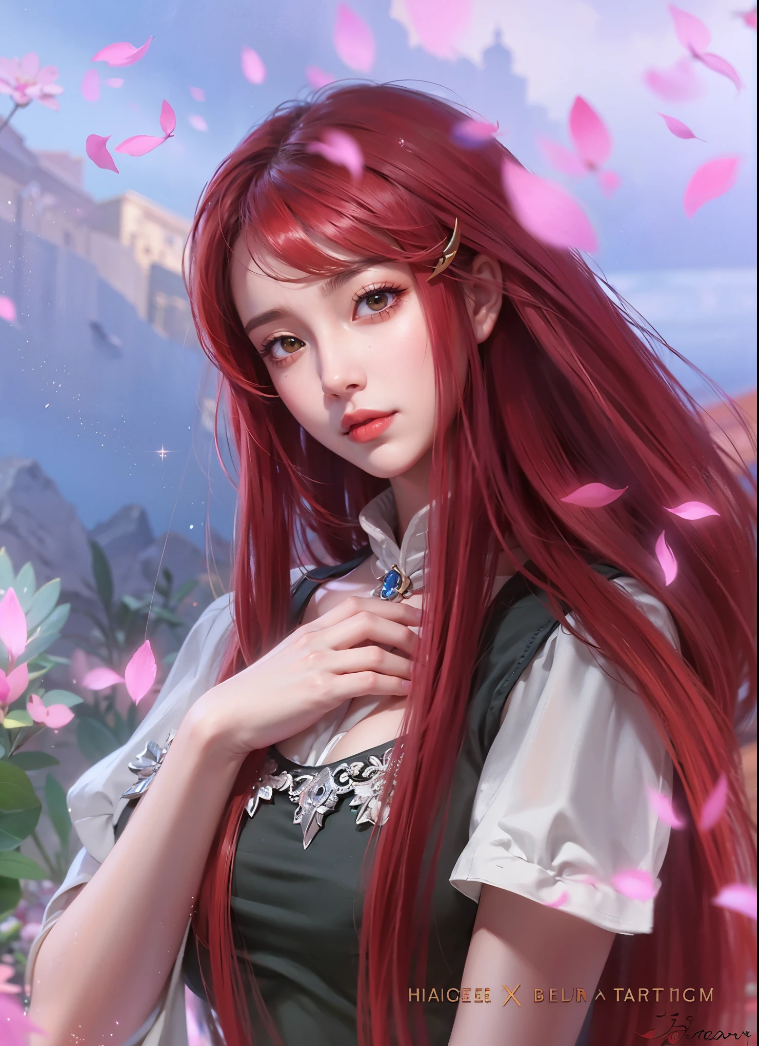 a close up of a girl ,blonde hair , big booobs , shadowbringers cinematic, 4 k detail fantasy, a beautiful fantasy empress, game cg, xianxia fantasy, xianxia hero, 2. 5 d cgi anime fantasy artwork, cinematic goddess close shot, ruan jia and artgerm, wow 4 k detail fantasy, hyperdetailed fantasy character