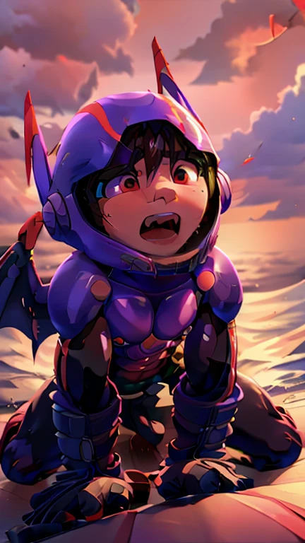 A  boy with devil-like wings is wearing a hero suit,Mouth wide open with expression of pain,Sweating and drooling profusely,Semen dripping from his huge erect penis,A strong, well-trained body like a bodybuilder,A large amount of ,Orgy,self-sucking,Masturbation,Hero Suit,Crying face,Devil Body,Biggest muscles、Across the muscle,Face facing up,rape,dorsal position,The people around me are regulated by Venom.,Very detailed,