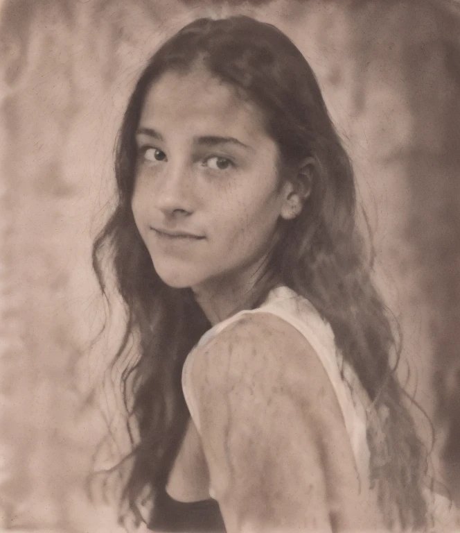 black and white photo of a young girl with long hair, portrait of a teenage girl, photogravure, collodion photography, black and white portrait, high quality portrait, by IRAKLI Nadar,, portrait of a teenage girl, portrait of a girl, tintype photography, portrait of a beautiful girl, wetplate photography, film portrait