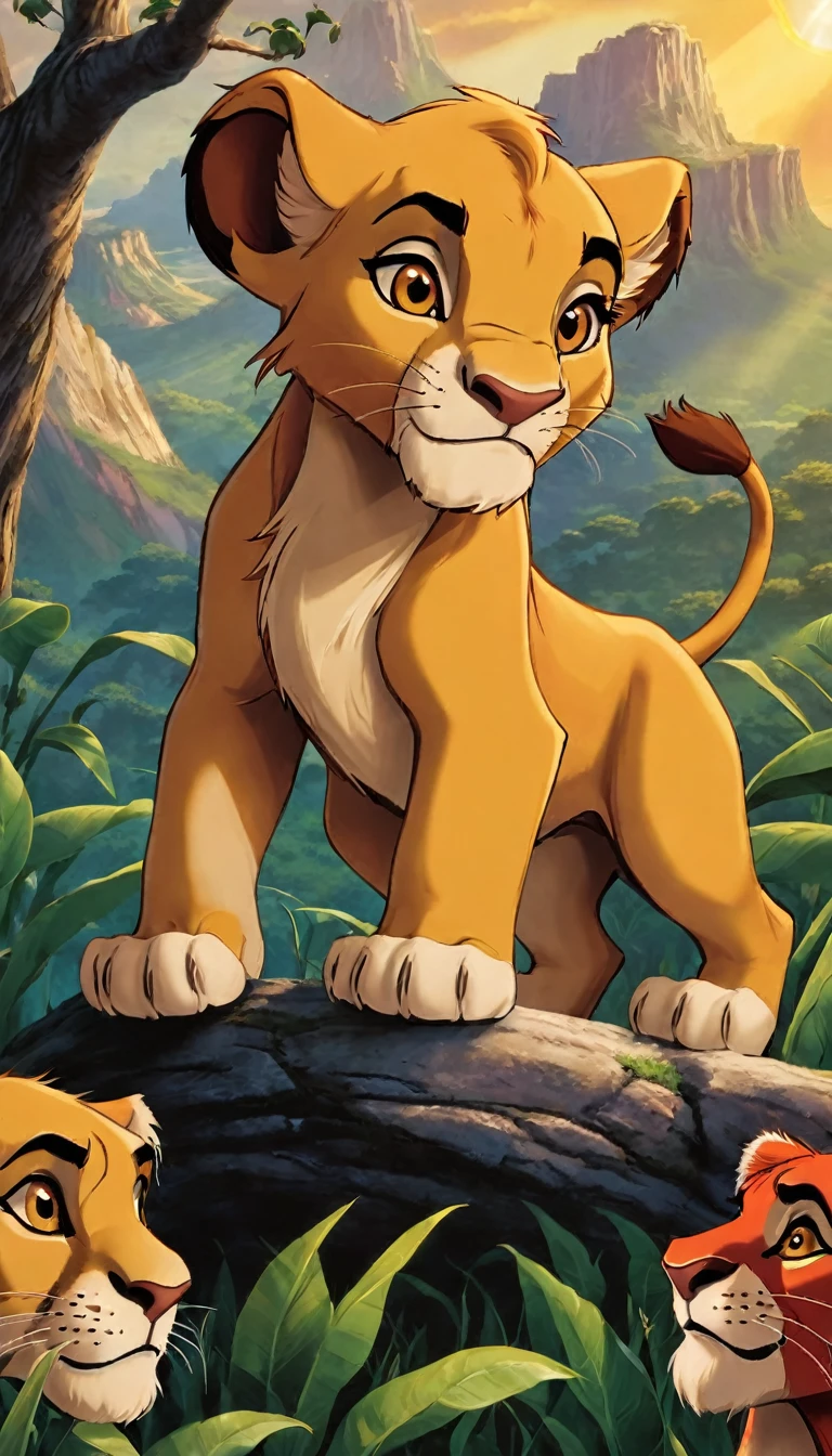 90s Disney's Cartoons 《The Lion King》 poster 