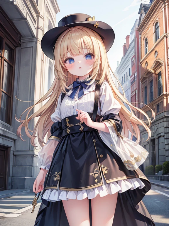 masterpiece, highest quality, Very detailed, 16k, Ultra-high resolution, Cowboy Shot, Detailed face, Perfect Fingers, 14-year-old girl, Luxurious Western-style building, Children's room, Table seating, Chair, sit, original outfit, bonnet, red dress,white pantyhosecup, black footwear