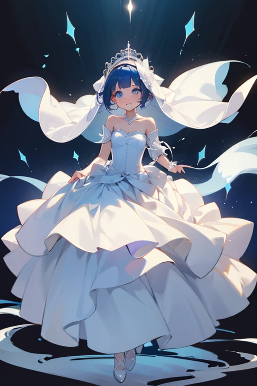 Pretty ghost girl in wedding dress