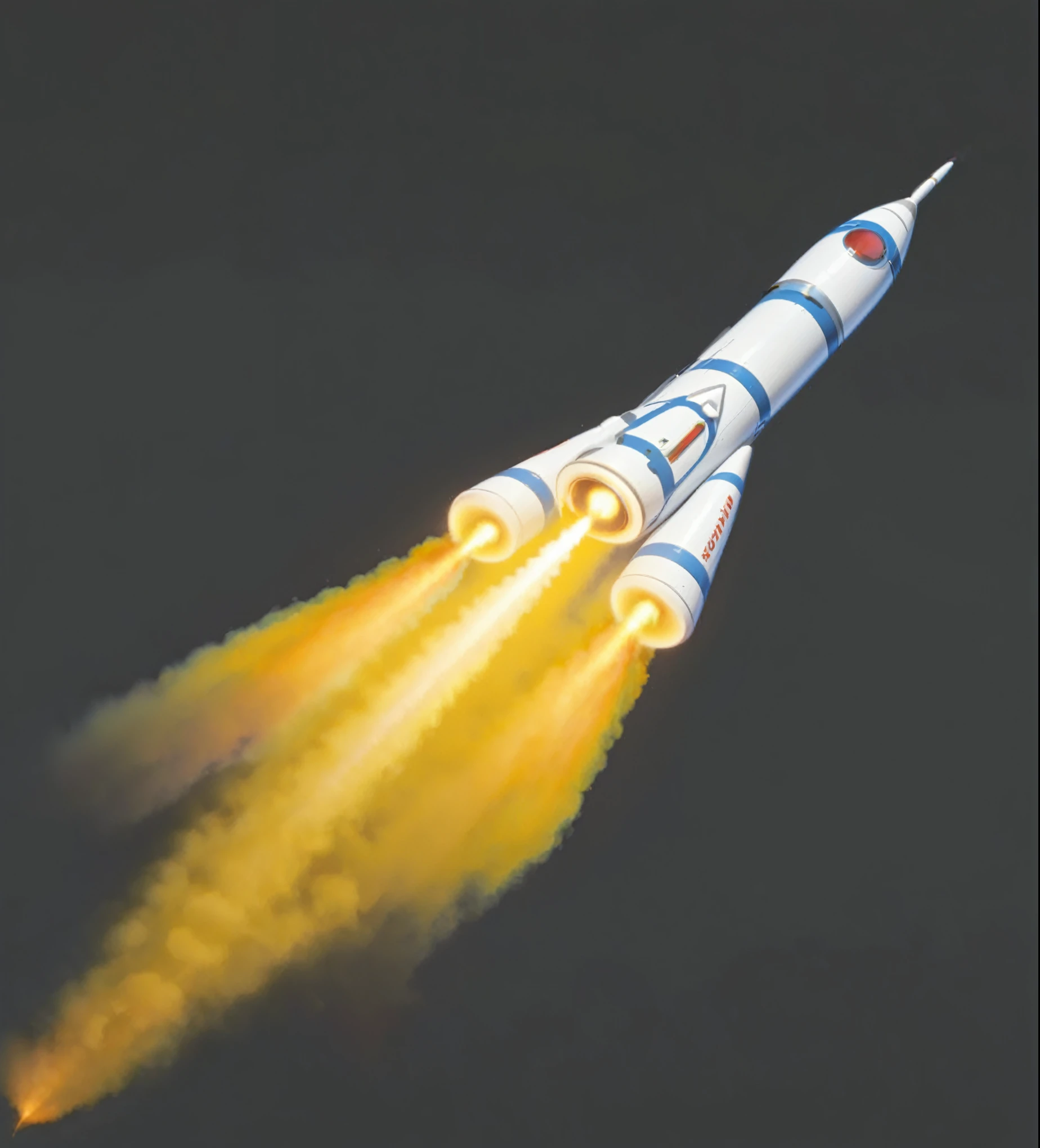 (masterpiece), (best quality), illustration, Super detailed, High Dynamic Range, Depth of Field, (Colorful), ,rocket launch，cartoon，comics，Pixar