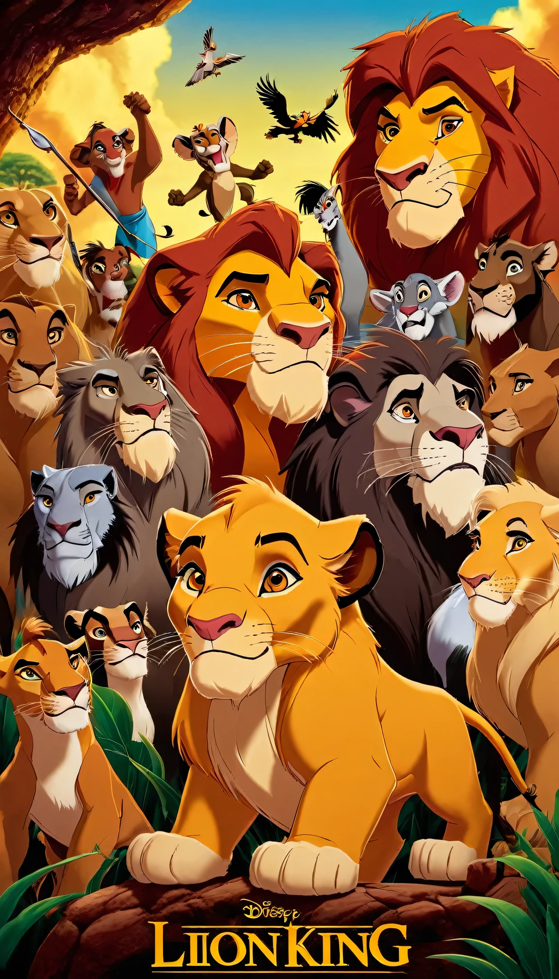 90s Cartoons poster Disney's The Lion King