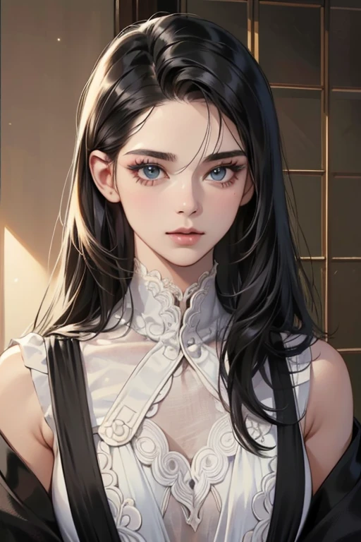 (table top, digital art, digital illustration, 4k, 8k, super detailed, beautiful images, clear image, realistic, RAW photo, perfect face, perfect lines, perfect eyes, soft lighting) ,1 female, (long black hair,straight hair,bullish look,beautiful woman,grace,Make up well,23 is a novel,:1.3),Two handsome men in suits, (human,muscular,solid shoulder width, mens,boyish hairstyle,british gentleman&#39;s style,A man in his 30s with a cool expression,28 year old man with a bright smile:1.2),Show your white teeth and smile(embarrassing,shy smile:1.1),garden full of light、squirt、resort sofa、colorful flowers、innocent smile,smile、couple kissing、kiss、the kiss、romance、Afternoon tea、lunch