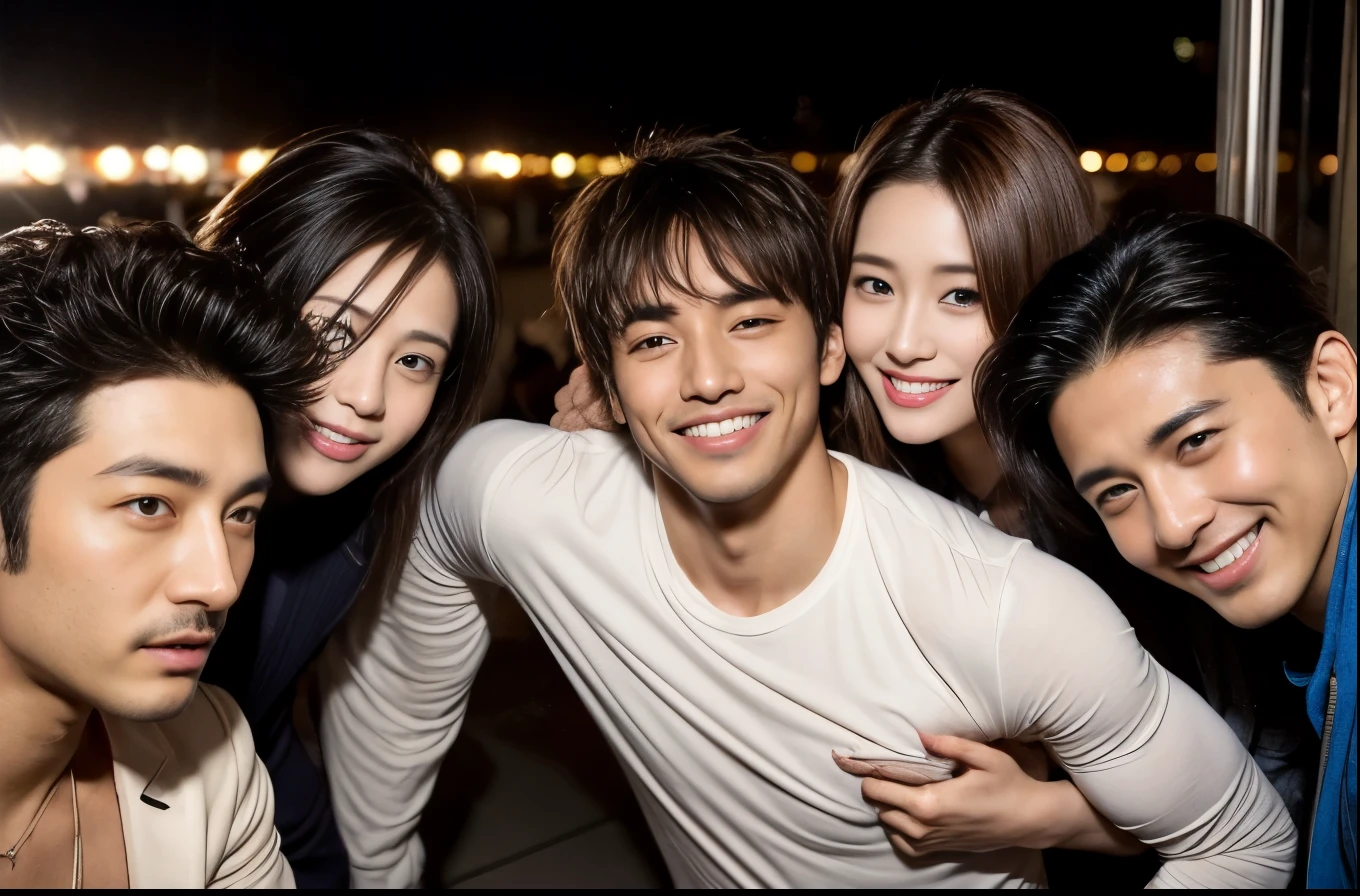 Group Dating、japanes、both sexes、Brown-eyed、Parti、((Cool men))