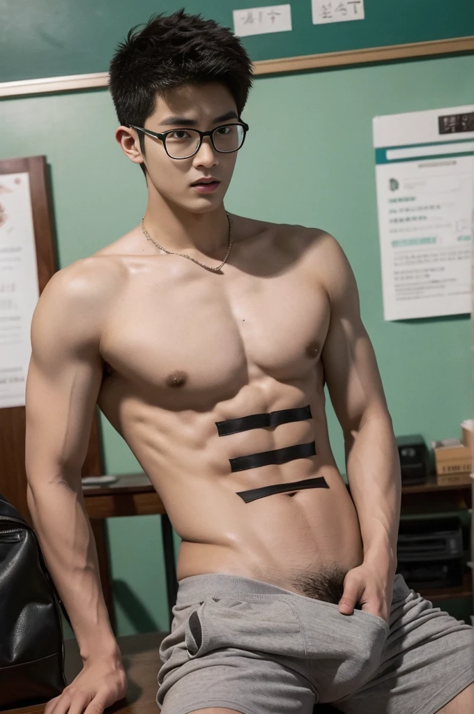 2 young handsome Chinese guy cuddle,naked, hug, romantic, 20yr old,school teacher ,wearing glasses ,classroom ,The dick is handsome,musculous, strong sport body, muscular hairy bodies, dark skin, manly Sexy teacher (Fine eye 1:3)Seduce, Sex Appeals, Alafard man shirtless carrying a backpack, muscular body, handsome, manly, inspirite by Zhang Han, Cai Xukun, Kim Do-young, Inspired by Bian Shoumin, Inspired by Xiao Yuncong, yihao ren, yanjun cheng, jinyiwei, inspired by Huang Gongwang, xintong chen, Li Xian, Wang yi bao, bare big chest abs, naked chest, naked butts, nice correctly shape dick, Super long big fat dick masturbate , wearing nothing , Black eyes, look at the camera,full bodyesbian, cuff the hands,