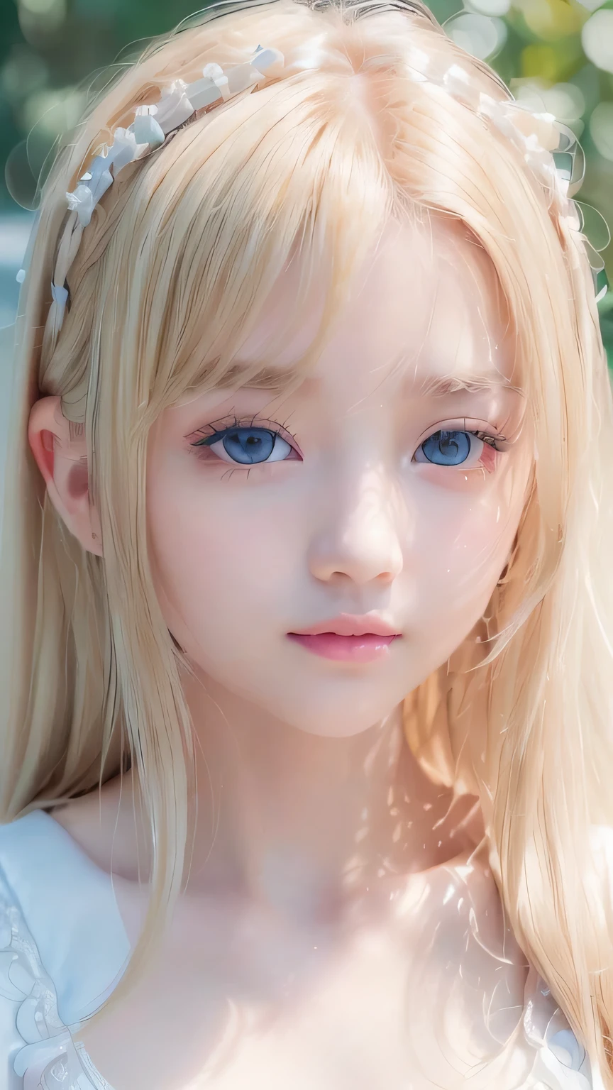 RAW Photos、((((Extremely beautiful portrait)))、(((Bright and fair skin))、1 girl、、Sailor suit、15-year-old pretty beautiful girl、((Glossy natural blonde))、Super long straight hair、Beautiful Bangs、[Attractive pale blue eyes]、Smooth, thin, long hair、Eyeliner、Hair between the eyes、smile、((masterpiece、最high quality、Ultra Detail、Film Light、Intricate details、High resolution、8k、Very detailed))、Detailed Background、8k UHD、Digital SLR、Soft Light、high quality、Film Grain、Fujifilm XT3、Shallow depth of field、Natural light、(Perfect hands)、Perfect beautiful face
