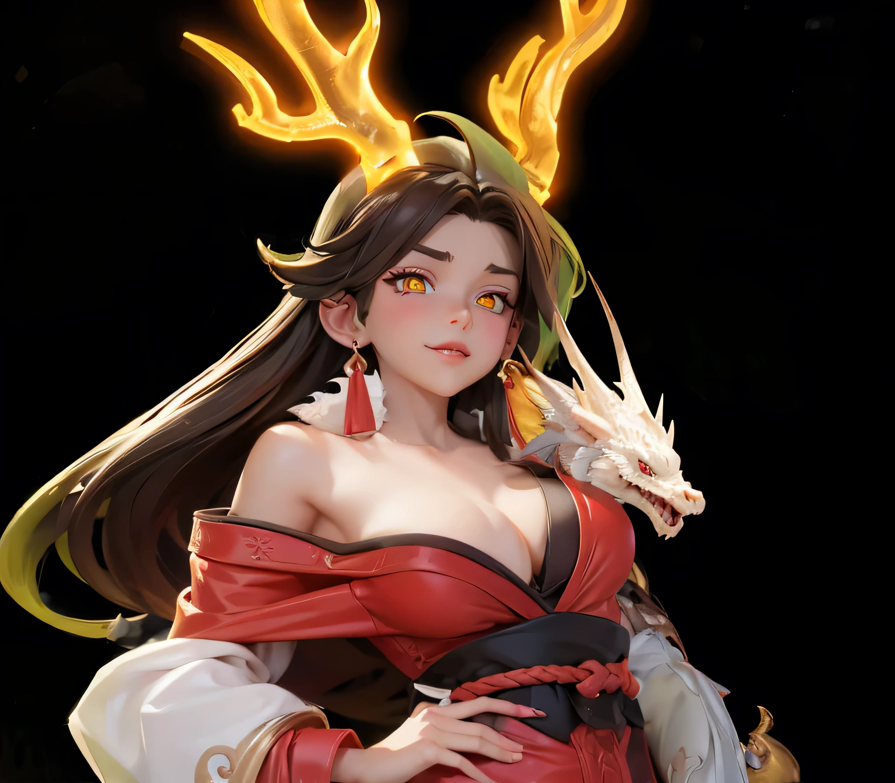 Refinement,European and American cartoons,Dragon Girl