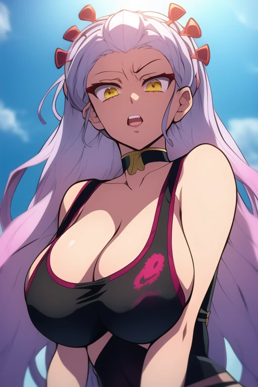 Daki demon slayer big tit busty ((mejor calidad)), ((obra maestra)), (detallado), cara perfecta