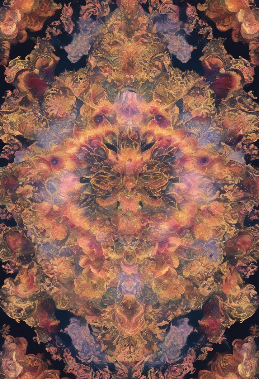 The supreme expression of love，mandala，kaleidoscope，Dazzling Light，god々the world of，High definition，Masterpiece．