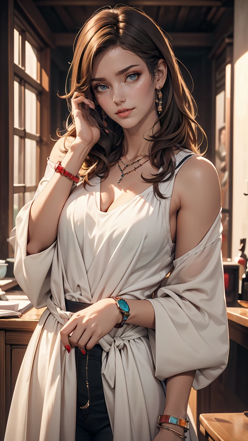 ((最high quality, 8K, masterpiece: 1.3, Ultra HD, high quality, 最high quality, High resolution, realism)) 、25-year-old Caucasian female、Brunette、blue eyes、long hair、smile、Sexy proportions、I want my head to stay off screen、Wear accessories on your wrist、Wearing red nail polish、I&#39;m getting a pedicure、Aerial perspective((atmospheric perspective))、smile((smiley))、Background blur((depth of field)、Wear a sheer, off-the-shoulder bodycon top、Wearing Sandals、have a clutch bag、In front of the large tank at the aquarium、Many fish and other creatures swim around、Crystal Earrings((crystal earrings))、Inner Color((colored inner hair))、Long Hair ((long hair))、Dark Blonde、Bangs at the parting((parted bangs))