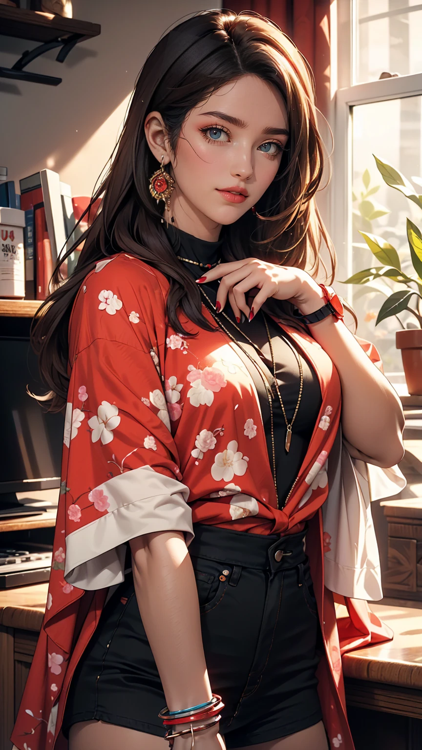 ((最high quality, 8K, masterpiece: 1.3, Ultra HD, high quality, 最high quality, High resolution, realism)) 、25-year-old Caucasian female、Brunette、blue eyes、long hair、smile、Sexy proportions、I want my head to stay off screen、Wear accessories on your wrist、Wearing red nail polish、I&#39;m getting a pedicure、Aerial perspective((atmospheric perspective))、smile((smiley))、Background blur((depth of field)、Wear a sheer, off-the-shoulder bodycon top、Wear stiletto heels、Being in the aquarium