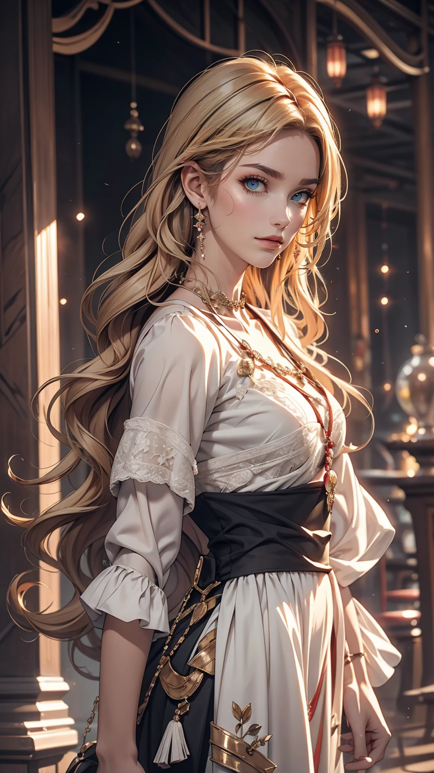 24 year old Caucasian female、long hair、Hair becomes wavy、The Stranger