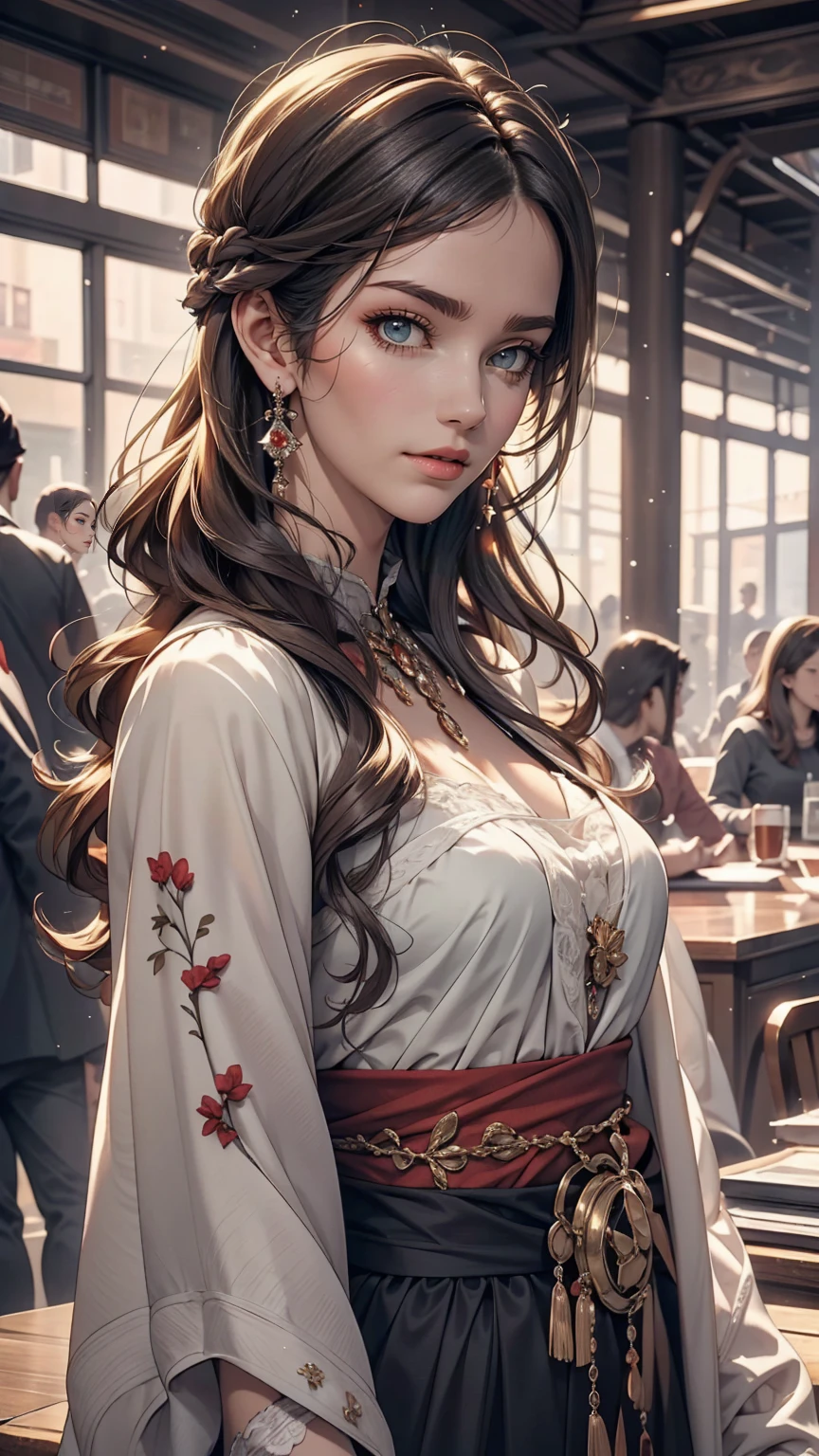 24 year old Caucasian female、long hair、Hair becomes wavy、The Stranger