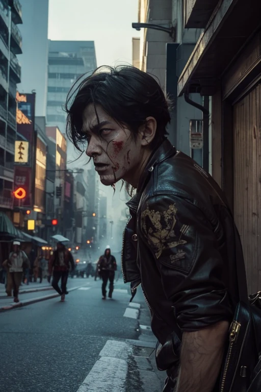 Zombies are rampant on the road of dreams,The air is full of rotten smell,In the dream, social order once collapsed,The evils of human nature are shown to the fullest