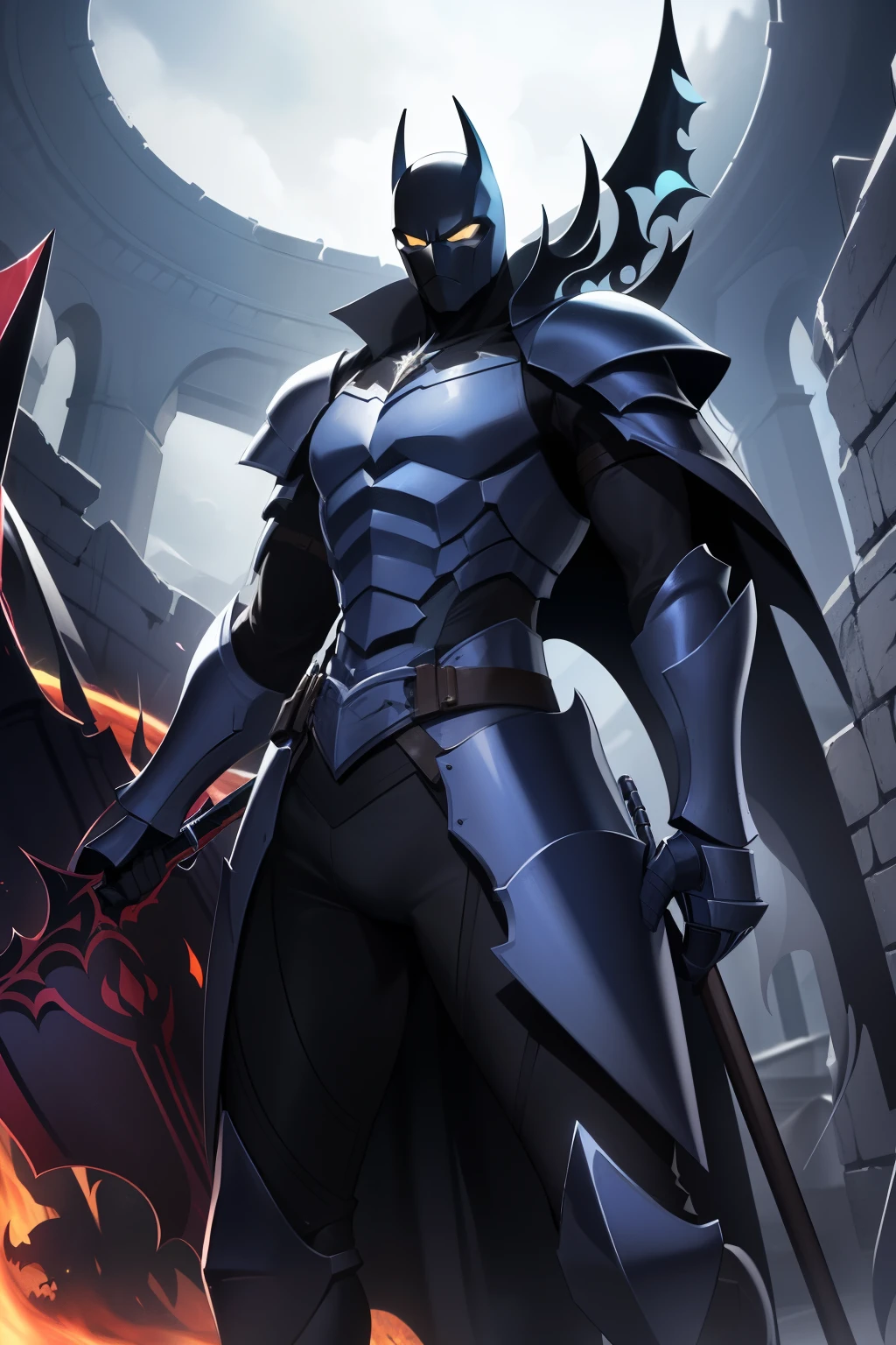 Abaddon, dark knight , blue armor, able to heal due to enemy attacks, can survive almost any attack. He is always ready to join the battle, covering allies with a shield and launching double-edged coils of darkness, with which he will maim his enemies and heal his comrades.
