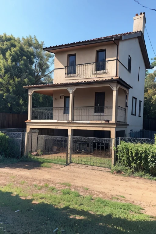 The wall was reinforced and raised,There is an iron fence on top.,We had different opinions when building the utility room.,The contractor thought it should be built on the vacant land next to it.,Late disguise - can be turned into a haunted house,I insisted on strengthening the original site.